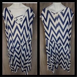 6X Chevron Patterned Dress